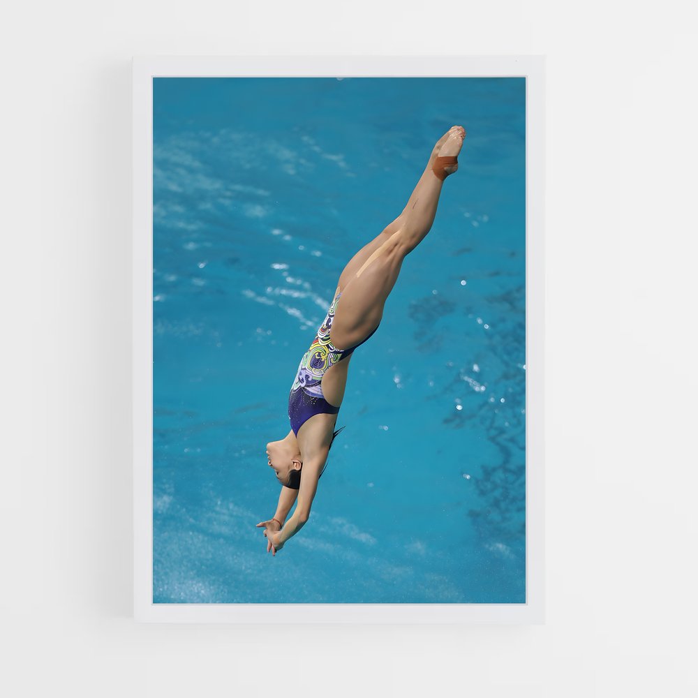 Poster Minxia Plongez – affiche Plongeon au tremplin (vue 3)